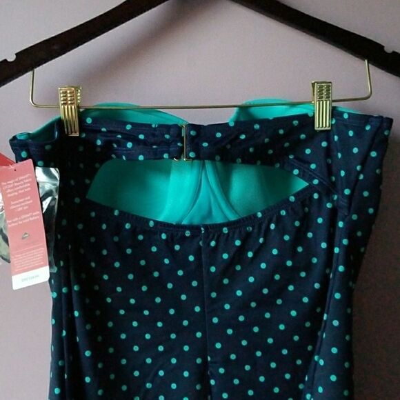spanx Dresskini Swim Top Polka Dots - Picture 7 of 8